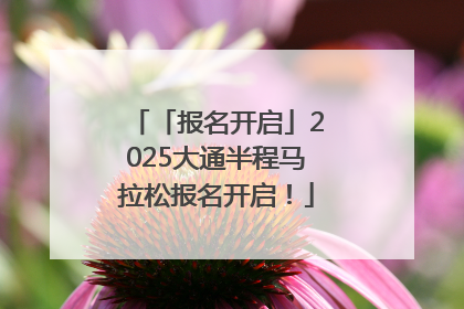 「报名开启」2025大通半程马拉松报名开启！