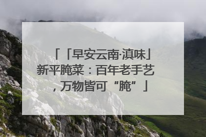 「早安云南·滇味」新平腌菜：百年老手艺，万物皆可“腌”