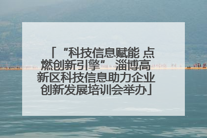 “科技信息赋能 点燃创新引擎” 淄博高新区科技信息助力企业创新发展培训会举办