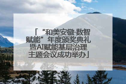“和美安徽·数智赋能”年度颁奖典礼暨AI赋能基层治理主题会议成功举办