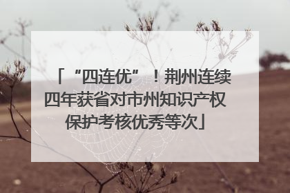 “四连优”！荆州连续四年获省对市州知识产权保护考核优秀等次