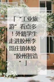 “工业旅游”看点多！外籍学生走进胶州李哥庄镇体验“胶州智造”
