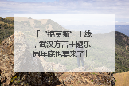 “搞莫狮”上线，武汉方言主题乐园年底也要来了