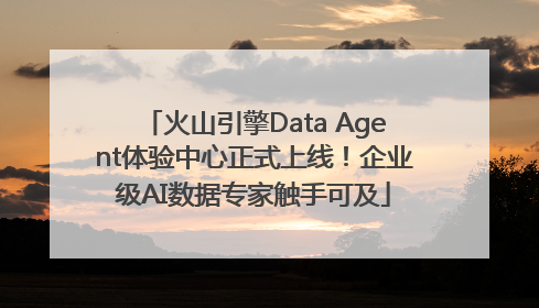火山引擎Data Agent体验中心正式上线！企业级AI数据专家触手可及