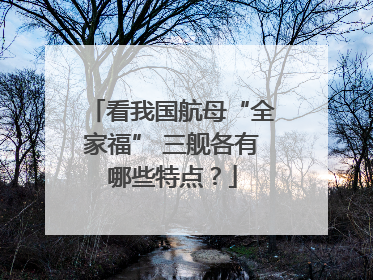 看我国航母“全家福” 三舰各有哪些特点？