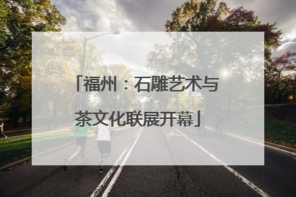福州：石雕艺术与茶文化联展开幕