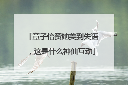 章子怡赞她美到失语，这是什么神仙互动