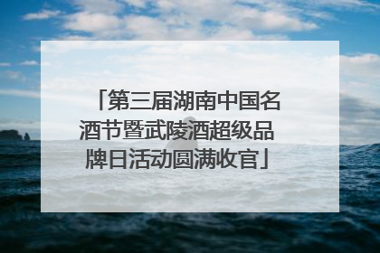 第三届湖南中国名酒节暨武陵酒超级品牌日活动圆满收官