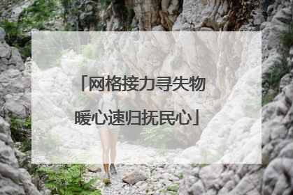 网格接力寻失物 暖心速归抚民心
