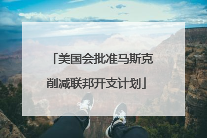 美国会批准马斯克削减联邦开支计划