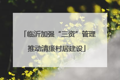 临沂加强“三资”管理 推动清廉村居建设