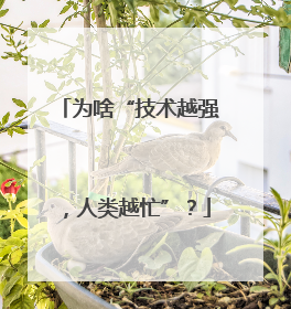 为啥“技术越强，人类越忙”？