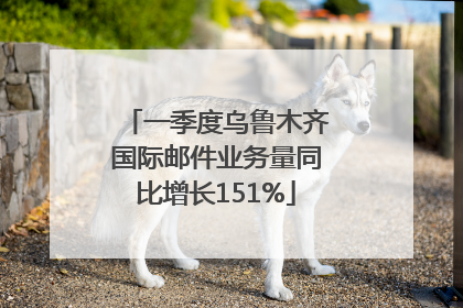 一季度乌鲁木齐国际邮件业务量同比增长151%