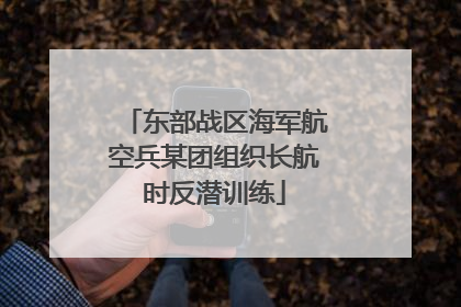 东部战区海军航空兵某团组织长航时反潜训练