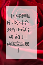 中华遗嘱库北京丰台分库正式启动 家门口就能立遗嘱