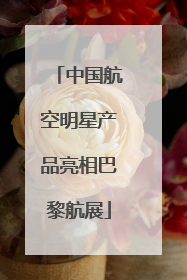 中国航空明星产品亮相巴黎航展