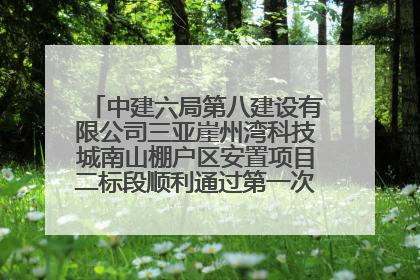 中建六局第八建设有限公司三亚崖州湾科技城南山棚户区安置项目二标段顺利通过第一次主体结构验收