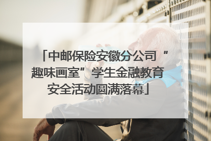 中邮保险安徽分公司“趣味画室”学生金融教育安全活动圆满落幕