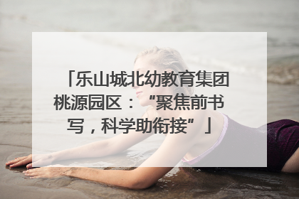 乐山城北幼教育集团桃源园区：“聚焦前书写，科学助衔接”