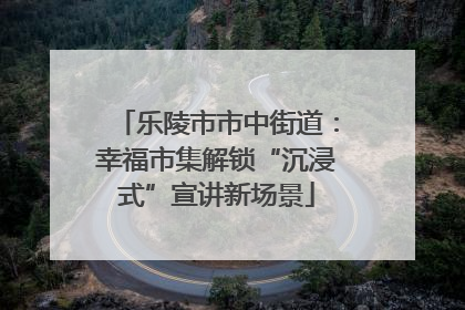 乐陵市市中街道：幸福市集解锁“沉浸式”宣讲新场景