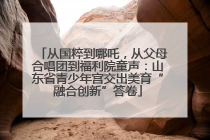 从国粹到哪吒，从父母合唱团到福利院童声：山东省青少年宫交出美育“融合创新”答卷