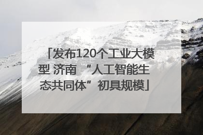发布120个工业大模型 济南 “人工智能生态共同体”初具规模