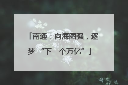 南通：向海图强，逐梦 “下一个万亿”