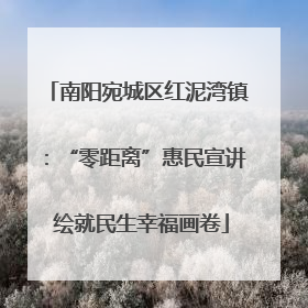 南阳宛城区红泥湾镇：“零距离”惠民宣讲 绘就民生幸福画卷