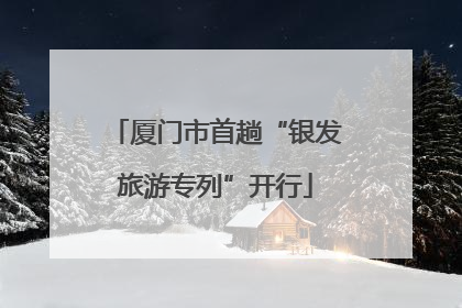 厦门市首趟“银发旅游专列”开行