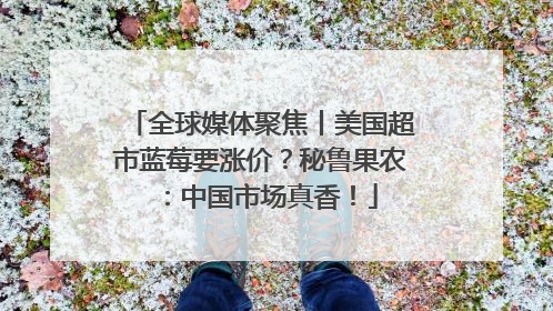 全球媒体聚焦丨美国超市蓝莓要涨价？秘鲁果农：中国市场真香！