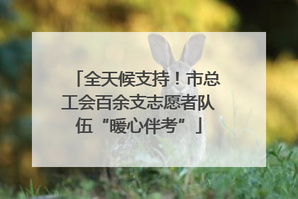 全天候支持！市总工会百余支志愿者队伍“暖心伴考”