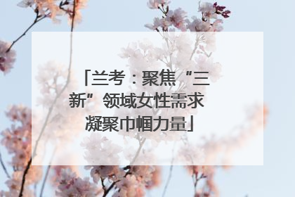 兰考：聚焦“三新”领域女性需求 凝聚巾帼力量