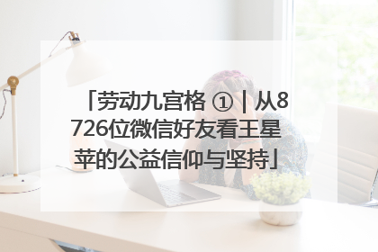 劳动九宫格 ①｜从8726位微信好友看王星苹的公益信仰与坚持
