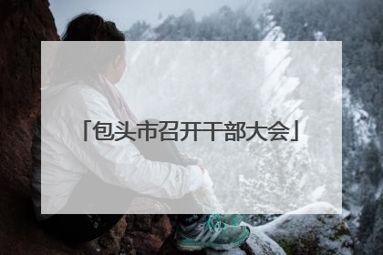 包头市召开干部大会