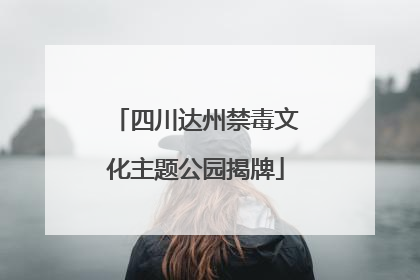 四川达州禁毒文化主题公园揭牌