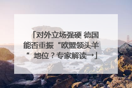 对外立场强硬 德国能否重振“欧盟领头羊”地位？专家解读→