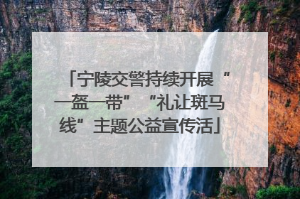 宁陵交警持续开展“一盔一带”“礼让斑马线”主题公益宣传活