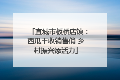 宜城市板桥店镇：西瓜丰收销售俏 乡村振兴添活力