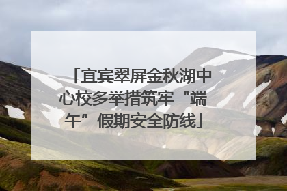 宜宾翠屏金秋湖中心校多举措筑牢“端午”假期安全防线