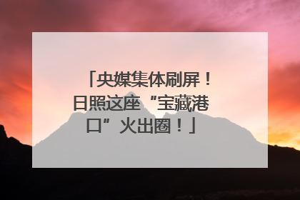 央媒集体刷屏！日照这座“宝藏港口”火出圈！