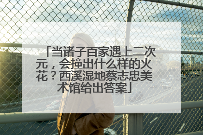 当诸子百家遇上二次元，会撞出什么样的火花？西溪湿地蔡志忠美术馆给出答案