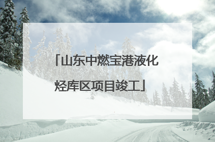 山东中燃宝港液化烃库区项目竣工