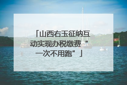 山西右玉征纳互动实现办税缴费“一次不用跑”