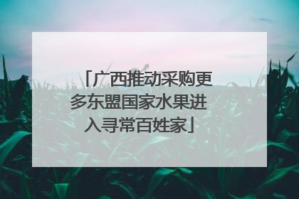 广西推动采购更多东盟国家水果进入寻常百姓家