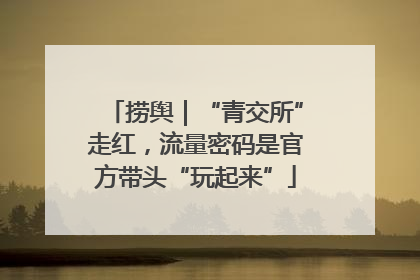 捞舆｜“青交所”走红，流量密码是官方带头“玩起来”