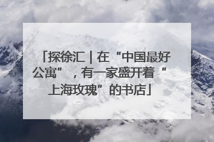 探徐汇｜在“中国最好公寓”，有一家盛开着“上海玫瑰”的书店