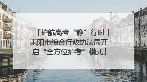 护航高考“静”行时丨耒阳市综合行政执法局开启“全方位护考”模式