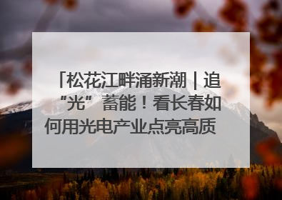 松花江畔涌新潮｜追“光”蓄能！看长春如何用光电产业点亮高质量发展新赛道