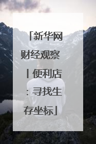 新华网财经观察丨便利店：寻找生存坐标