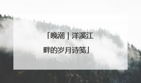 晚潮｜洋溪江畔的岁月诗笺